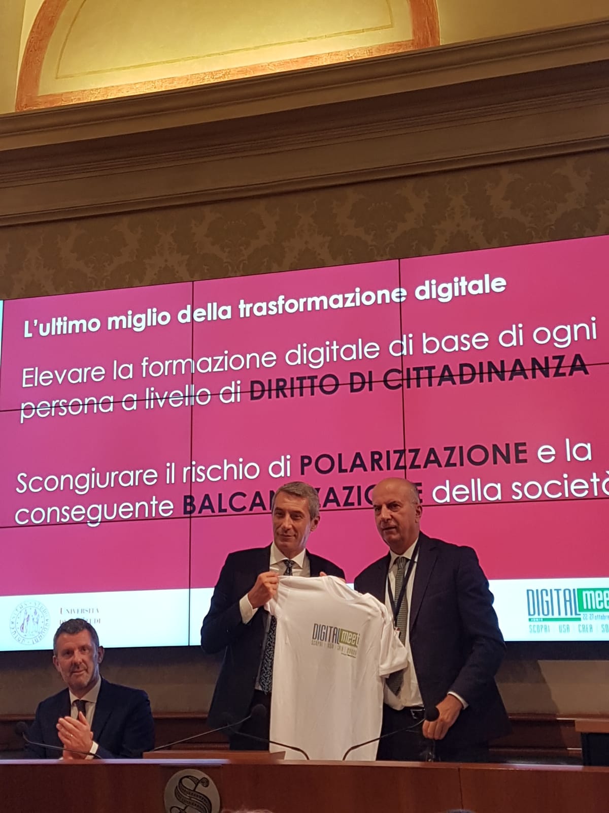 Senatore Antonio De Poli e Gianni Potti Founder Digitalmeet 